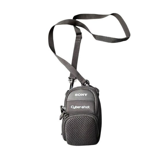 Sony Cyber-shot Camera Case Black Padded with Strap & Compartments - Picture 1 of 4